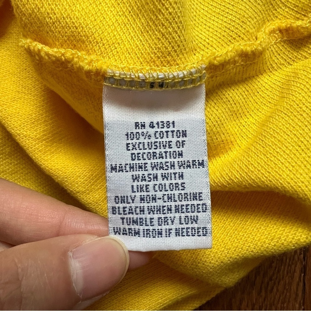 Polo Ralph Lauren Yellow Collared Logo Skinny Polo Short Sleeve T-Shirt - Sz S - Picture 9 of 11
